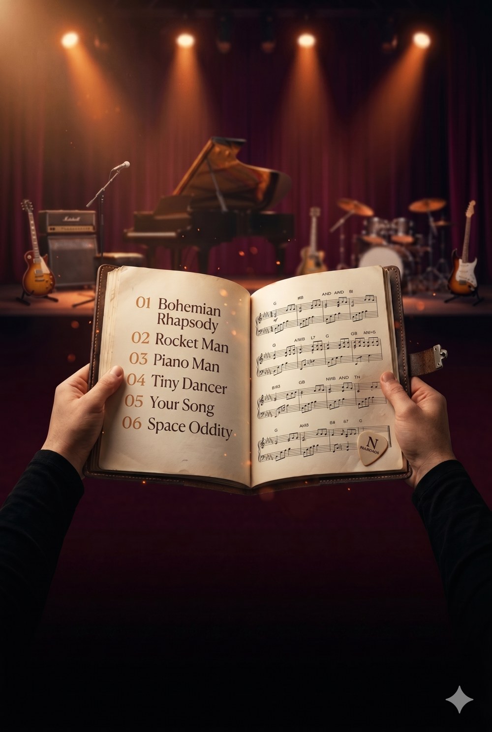 Setlist no palco — Repertório 10 +